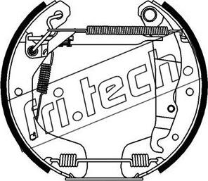 Fri.Tech. 16231 - Комплект гальм, барабанний механізм avtolavka.club
