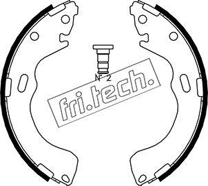 Fri.Tech. 1049.150 - Комплект гальм, барабанний механізм avtolavka.club