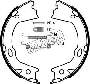 Fri.Tech. 1046.228K - Комплект гальм, ручник, парковка avtolavka.club