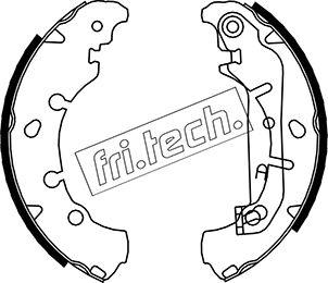 Fri.Tech. 1040.149 - Комплект гальм, барабанний механізм avtolavka.club