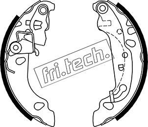 Fri.Tech. 1040.150 - Комплект гальм, барабанний механізм avtolavka.club