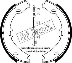 Fri.Tech. 1052.128K - Комплект гальм, ручник, парковка avtolavka.club