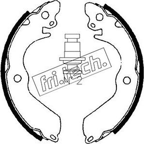 Fri.Tech. 1064.168 - Комплект гальм, барабанний механізм avtolavka.club