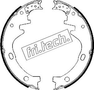 Fri.Tech. 1067.164 - Комплект гальм, барабанний механізм avtolavka.club