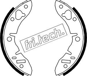 Fri.Tech. 1007.008 - Комплект гальм, барабанний механізм avtolavka.club