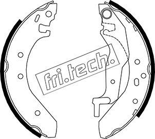 Fri.Tech. 1007.017 - Комплект гальм, барабанний механізм avtolavka.club