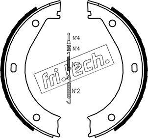 Fri.Tech. 1019.023K - Комплект гальм, ручник, парковка avtolavka.club