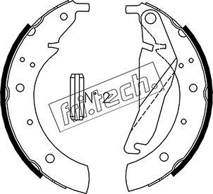 Fri.Tech. 1019.022 - Комплект гальм, барабанний механізм avtolavka.club