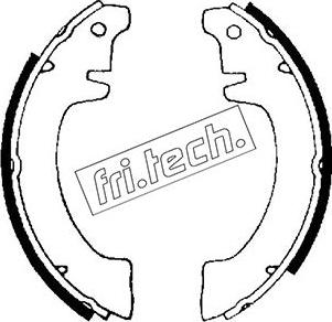 Fri.Tech. 1088.187 - Комплект гальм, барабанний механізм avtolavka.club