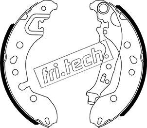 Fri.Tech. 1088.245 - Комплект гальм, барабанний механізм avtolavka.club