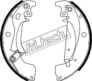 Fri.Tech. 1088.219Y - Комплект гальм, барабанний механізм avtolavka.club