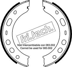 Fri.Tech. 1083.001 - Комплект гальм, ручник, парковка avtolavka.club