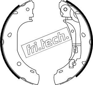 Fri.Tech. 1034.106 - Комплект гальм, барабанний механізм avtolavka.club