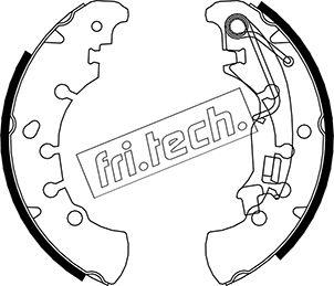 Fri.Tech. 1034.115 - Комплект гальм, барабанний механізм avtolavka.club