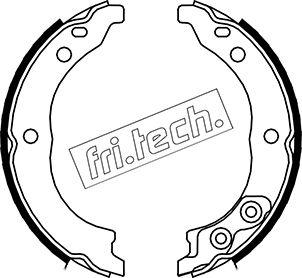 Fri.Tech. 1034.113 - Комплект гальм, ручник, парковка avtolavka.club