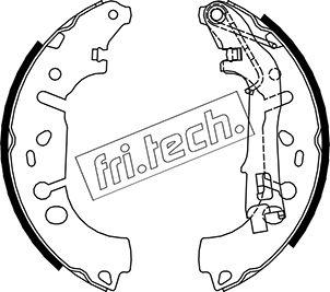 Fri.Tech. 1034.117 - Комплект гальм, барабанний механізм avtolavka.club