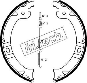Fri.Tech. 1023.002K - Комплект гальм, ручник, парковка avtolavka.club