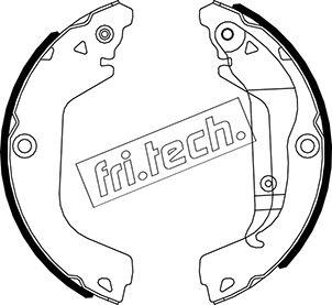 Fri.Tech. 1027.009 - Комплект гальм, барабанний механізм avtolavka.club