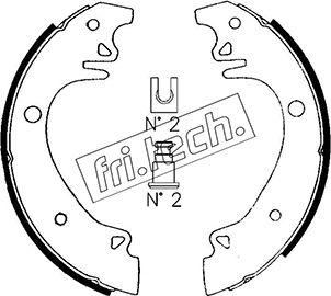 Fri.Tech. 1079.178 - Комплект гальм, барабанний механізм avtolavka.club