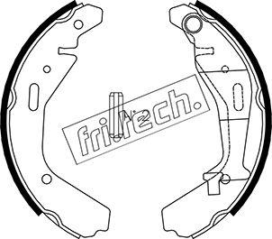 Fri.Tech. 1073.176 - Комплект гальм, барабанний механізм avtolavka.club