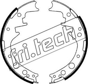 Fri.Tech. 1115.247 - Комплект гальм, барабанний механізм avtolavka.club