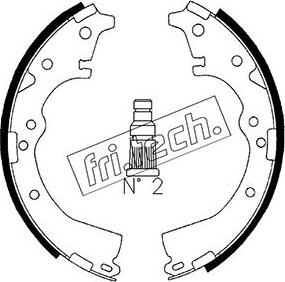 Fri.Tech. 1115.269 - Комплект гальм, барабанний механізм avtolavka.club