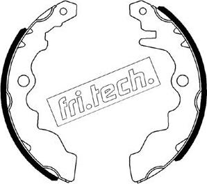 Fri.Tech. 1110.342 - Комплект гальм, барабанний механізм avtolavka.club