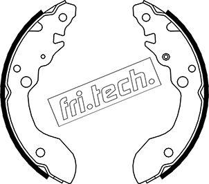 Fri.Tech. 1111.244 - Комплект гальм, барабанний механізм avtolavka.club