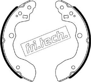 Fri.Tech. 1111.257 - Комплект гальм, барабанний механізм avtolavka.club