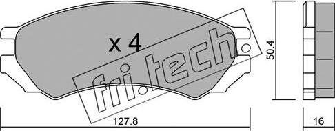 Fri.Tech. 184.0 - Гальмівні колодки, дискові гальма avtolavka.club