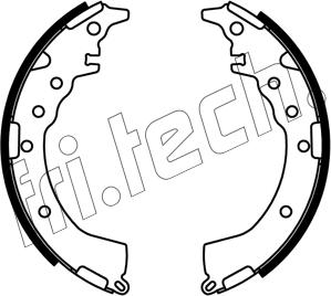 Fri.Tech. 1253.687 - Комплект гальм, барабанний механізм avtolavka.club