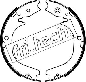 Fri.Tech. 1253.754 - Комплект гальм, ручник, парковка avtolavka.club