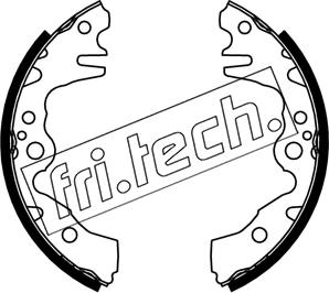 Fri.Tech. 1253.724 - Комплект гальм, барабанний механізм avtolavka.club