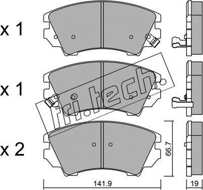 Fri.Tech. 859.0 - Гальмівні колодки, дискові гальма avtolavka.club