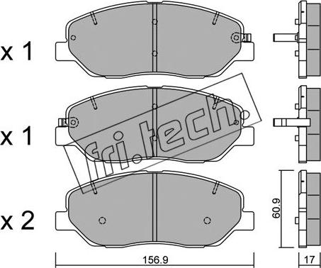 Fri.Tech. 803.0 - Гальмівні колодки, дискові гальма avtolavka.club