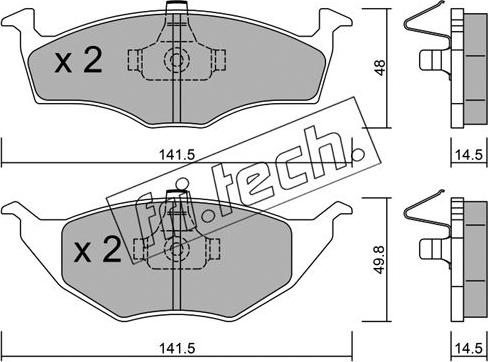 Fri.Tech. 354.0 - Гальмівні колодки, дискові гальма avtolavka.club