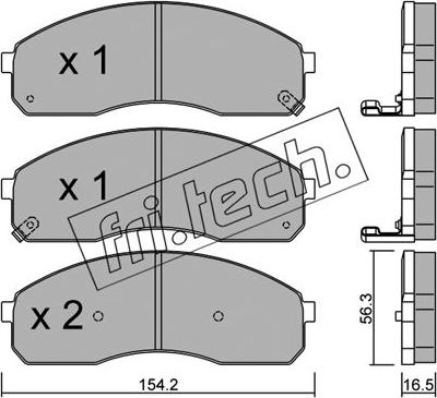 Fri.Tech. 383.0 - Гальмівні колодки, дискові гальма avtolavka.club