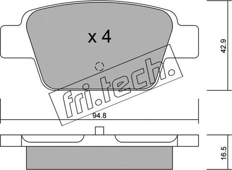 BENDIX 573105X - Гальмівні колодки, дискові гальма avtolavka.club