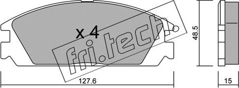 Fri.Tech. 246.0 - Гальмівні колодки, дискові гальма avtolavka.club