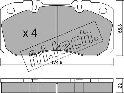 Fri.Tech. 277.0 - Гальмівні колодки, дискові гальма avtolavka.club