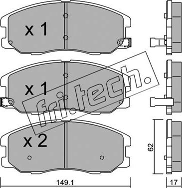 Fri.Tech. 794.0 - Гальмівні колодки, дискові гальма avtolavka.club