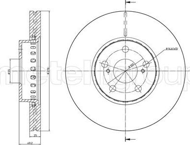 Fri.Tech. BD0955 - Гальмівний диск avtolavka.club