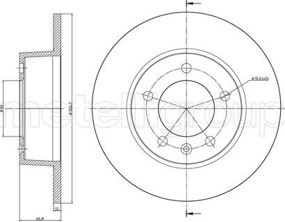 Fri.Tech. BD0965 - Гальмівний диск avtolavka.club