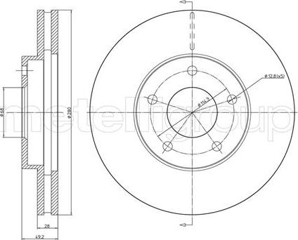 Fri.Tech. BD0915 - Гальмівний диск avtolavka.club