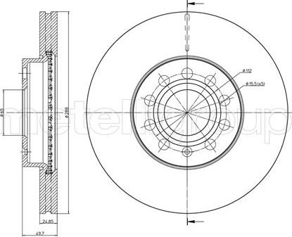 Fri.Tech. BD0932 - Гальмівний диск avtolavka.club