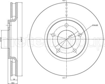 Fri.Tech. BD0971 - Гальмівний диск avtolavka.club