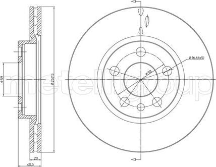 Fri.Tech. BD0499 - Гальмівний диск avtolavka.club