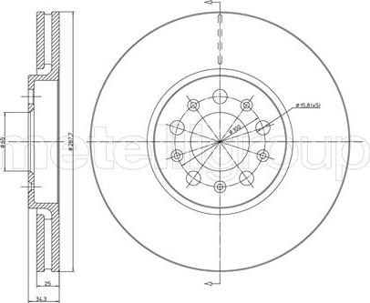 Fri.Tech. BD0468 - Гальмівний диск avtolavka.club