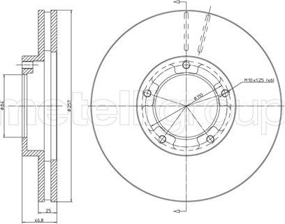 Fri.Tech. BD0414 - Гальмівний диск avtolavka.club