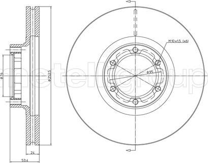 Fri.Tech. BD0486 - Гальмівний диск avtolavka.club